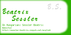 beatrix sessler business card